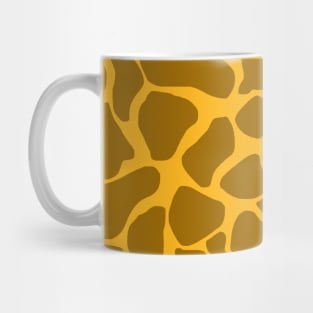 Brown and Yellow Giraffe Print Mug